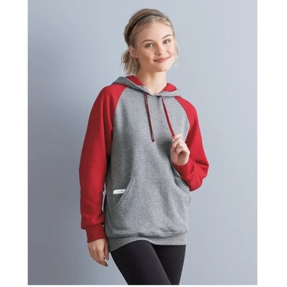 Jerzees Tops - Preppy Hoodie Long Sleeve Pullover Thick Fleece Jacket for girls